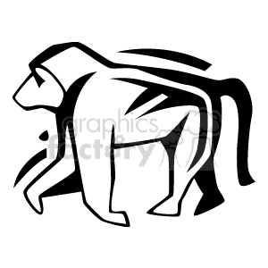 monkey401 clipart. Commercial use image # 133235