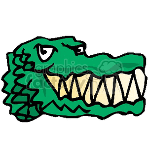 ALLIGATOR HEAD clipart. Commercial use image # 133573