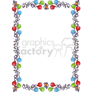 Baloon and Bells Border clipart. Royalty-free image # 133970
