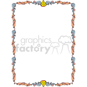 Mice and cheese border clipart. Royalty-free image # 133975
