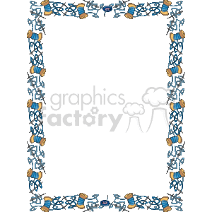 Needle and thread border clipart. Commercial use image # 133980