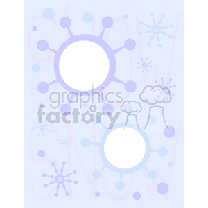 Snowflake photo frame clipart. Commercial use image # 134160