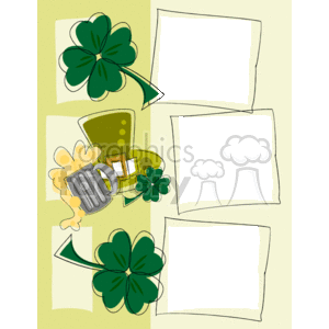 St Patrick's Day photo frame clipart.