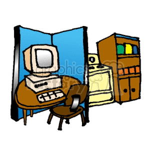 Home office clipart. Royalty-free image # 134625