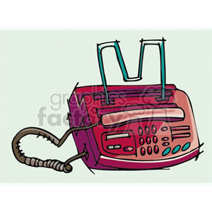 faxmachine clipart. Commercial use image # 134751