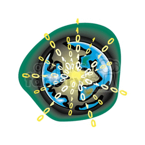   earth world globe globes digital internet  booleandata.gif Clip Art Business Computers 