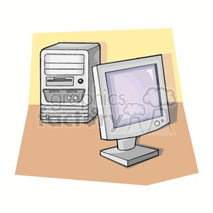   computer computers monitors monitor pc business electronics digital  workstation6131.gif Clip Art Business Computers 