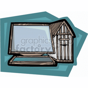   computer computers pc business electronics digital house home houses  wstation6.gif Clip Art Business Computers 