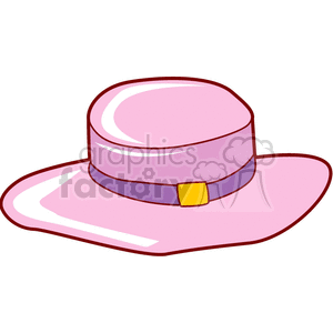 Pink hat clipart. Royalty-free image # 137580