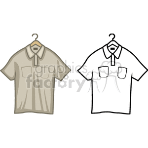 shirts on a hanger clipart.
