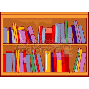   book books shelf bookshelf bookshelves  bookshelf502.gif Clip Art Education Books 