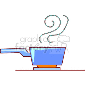 cartoon soup pan clipart. Commercial use image # 140680