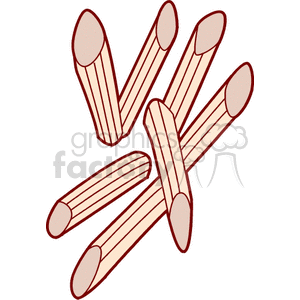 Penne rigate noodles clipart. Royalty-free image # 140684