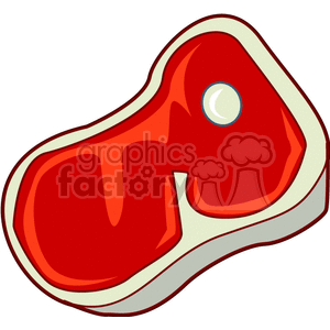 cartoon steak clipart. Commercial use image # 140855