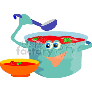  food fast junk soup lunch dinner cartoon   food010yy Clip Art Food-Drink 