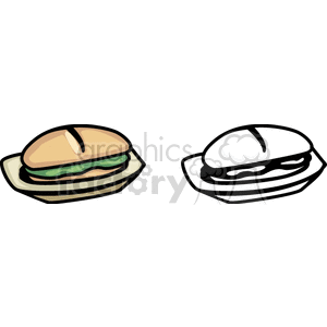   sub sandwich food  BFO0122.gif Clip Art Food-Drink Commercial 