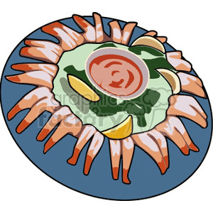 shrimp cocktail clipart. Royalty-free image # 141582