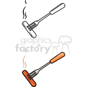 cooking hot dogs clipart. Royalty-free image # 141584