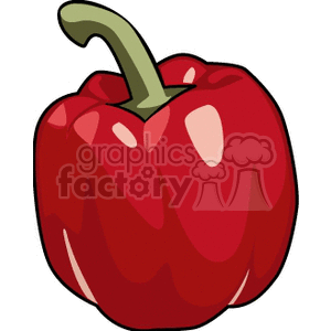   vegetable vegetables food healthy red pepper peppers  BFV0120.gif Clip Art Food-Drink Vegetables 