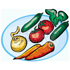   vegetable vegetables food healthy pepper peppers onion onions carrot carrots tomato tomatoes  vegetables4.gif Clip Art Food-Drink Vegetables zucchini ingredients fresh ingredient