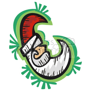 whimsical Santa Claus clipart. Royalty-free image # 143502