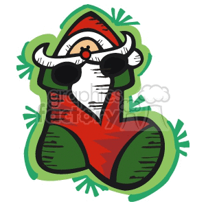  christmas xmas holiday holidays december stockings santa claus   xmas073 Clip Art Holidays Christmas 