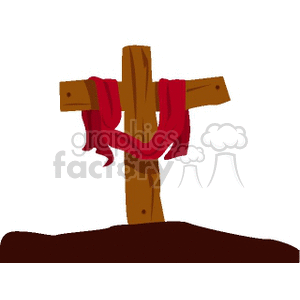 easter cross religion religious ASTERCALVARY03.gif Clip Art Holidays crosses christian christians christianity deacon crosses