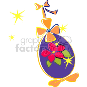 clipart - Dancing Easter Egg.