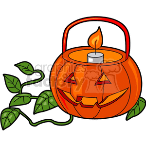   halloween pumpkin pumpkins candle candles  FHH0249.gif Clip Art Holidays Halloween 