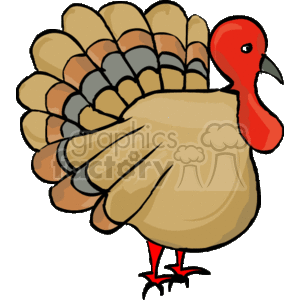 brown turkey clipart. Royalty-free image # 145553