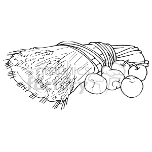  black white wheat clipart. Royalty-free image # 145648