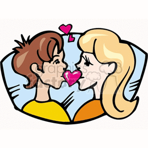 first kiss clipart. Commercial use image # 145911