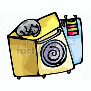 washercat clipart. Commercial use image # 146799