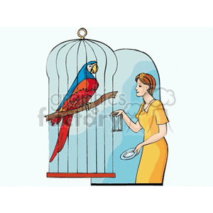 large parrot clipart. Royalty-free image # 146855