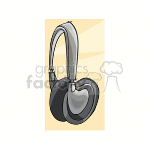 headphone clipart. Royalty-free image # 147238