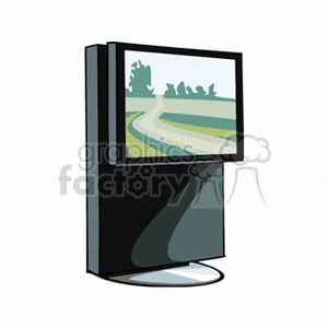   tv tvs television televisions  tvset4121.gif Clip Art Household Electronics 