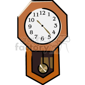   clock time clocks  PHI0100.gif Clip Art Household Interior 