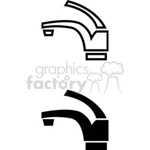 faucet outline clipart. Commercial use image # 147727