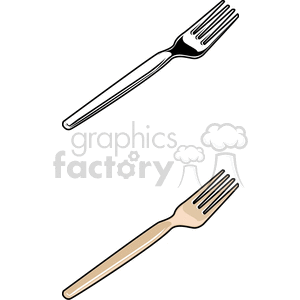   silverware fork forks  PHK0111.gif Clip Art Household Kitchen 