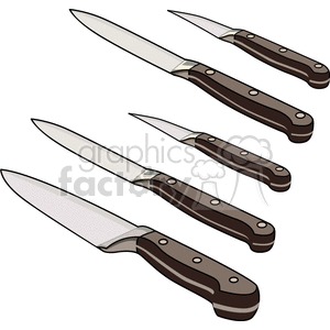   knife knifes silverware  PHK0115.gif Clip Art Household Kitchen 