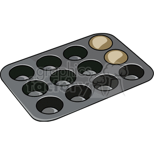   biscuit pan pans baking rolls roll  PHK0133.gif Clip Art Household Kitchen 