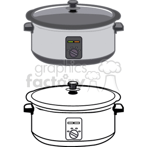 Slow cooker clipart. Commercial use image # 147821