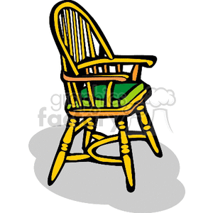 wood-chair clipart. Royalty-free image # 148139
