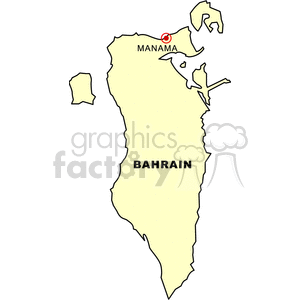   map maps bahrain  mapbahrain.gif Clip Art International Maps 