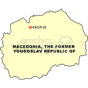 mapmacedonia,the-former-yug clipart. Royalty-free image # 149034
