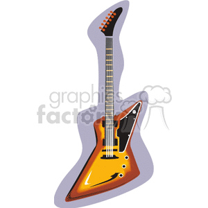 vector electric guitar clipart. Royalty-free image # 150128