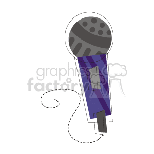 cartoon microphone clipart. Commercial use image # 150164