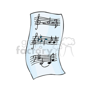 sheetmusic3 clipart. Commercial use image # 150237