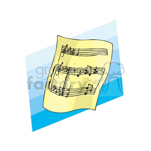   music sheets song songs sheet paper papers note notes  sheetmusic5.gif Clip Art Music 