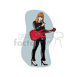vocalist clipart. Commercial use image # 150676